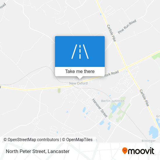 North Peter Street map