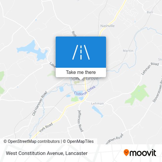 West Constitution Avenue map