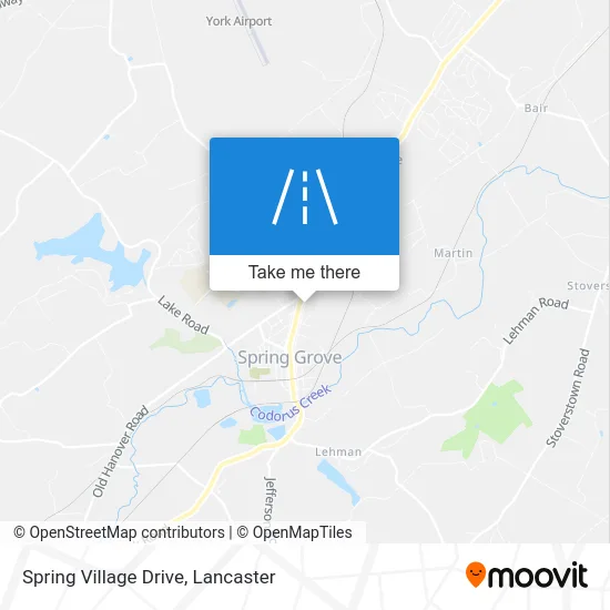 Spring Village Drive map