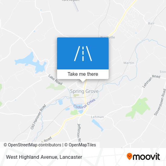 West Highland Avenue map