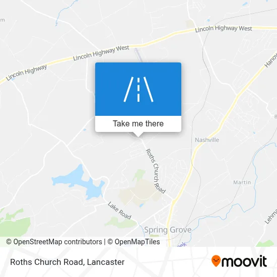 Roths Church Road map