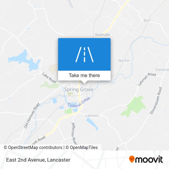 Mapa de East 2nd Avenue