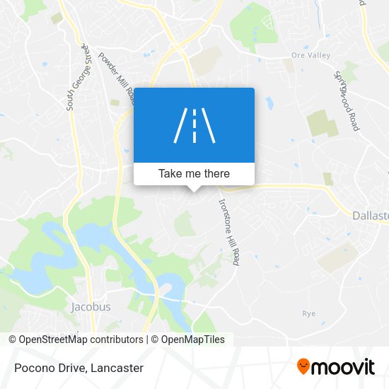 Mapa de Pocono Drive