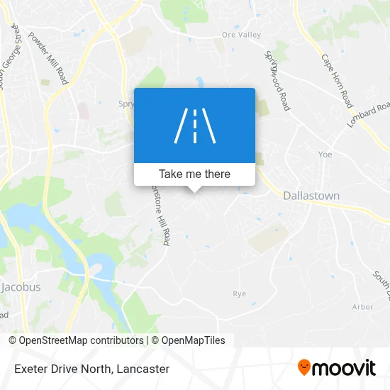 Exeter Drive North map