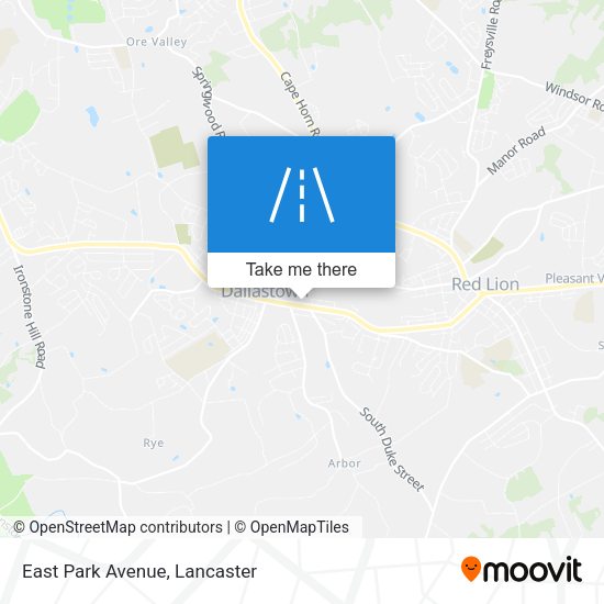 East Park Avenue map