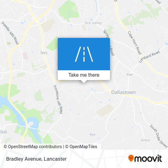 Mapa de Bradley Avenue