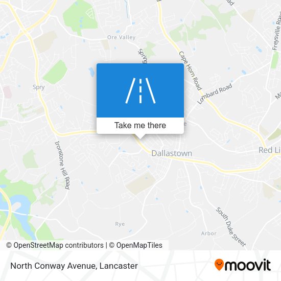 North Conway Avenue map