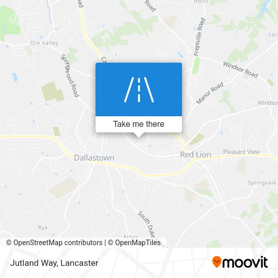 Mapa de Jutland Way