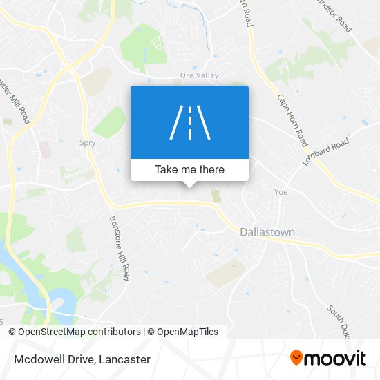 Mcdowell Drive map