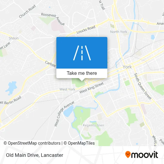 Old Main Drive map