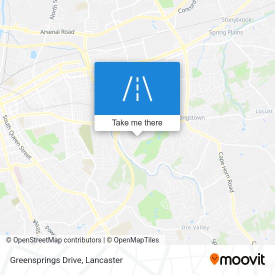 Mapa de Greensprings Drive