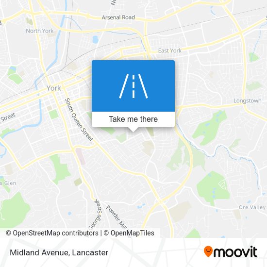 Mapa de Midland Avenue