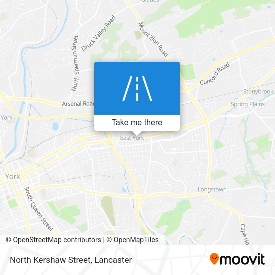 Mapa de North Kershaw Street