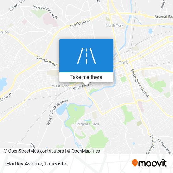 Mapa de Hartley Avenue