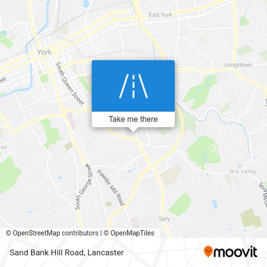 Sand Bank Hill Road map