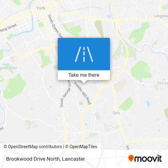 Brookwood Drive North map