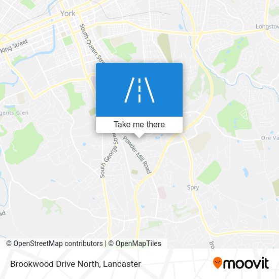 Brookwood Drive North map