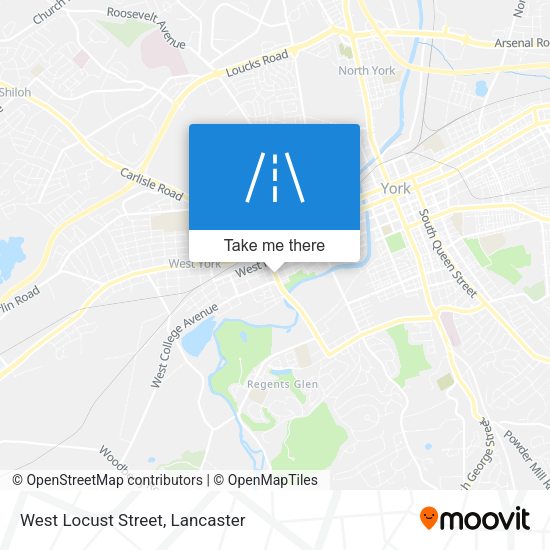 Mapa de West Locust Street