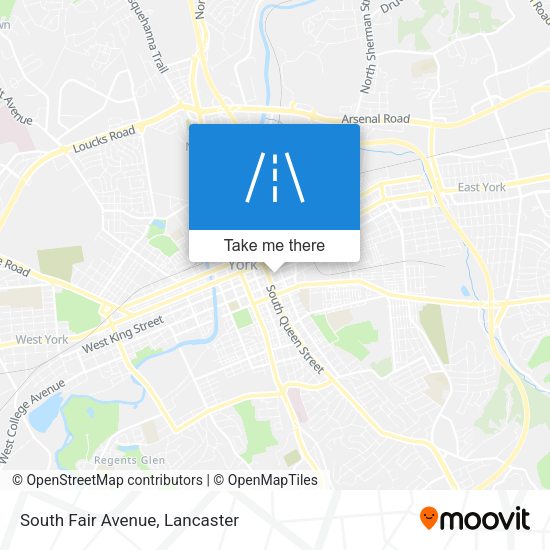 South Fair Avenue map