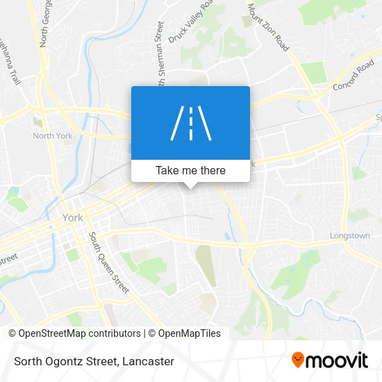 Sorth Ogontz Street map