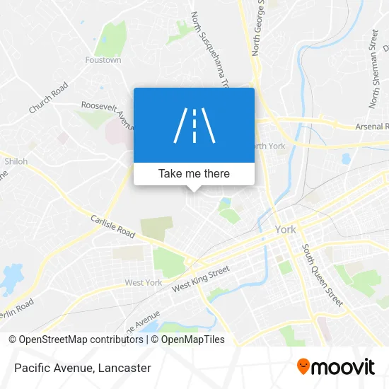 Pacific Avenue map