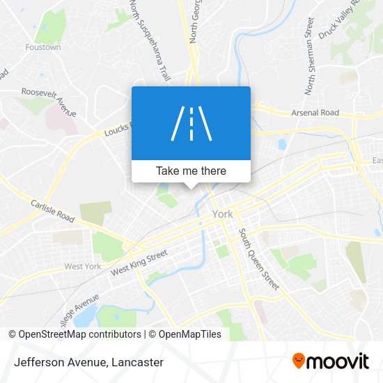Mapa de Jefferson Avenue