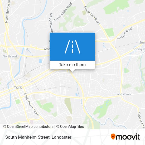 South Manheim Street map