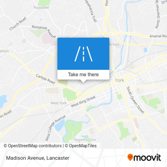 Mapa de Madison Avenue