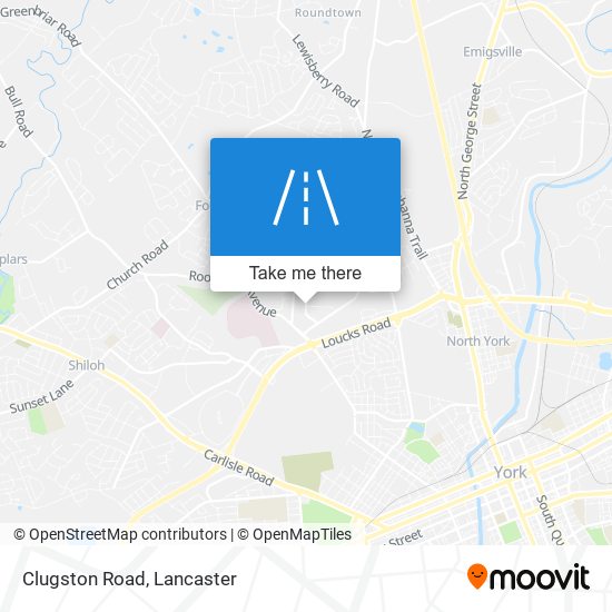 Clugston Road map