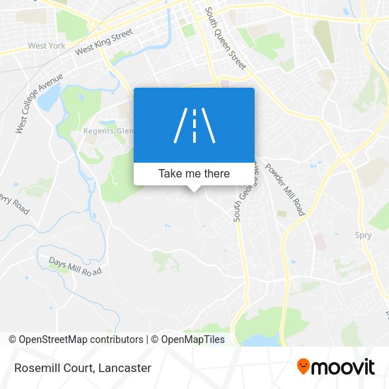 Mapa de Rosemill Court