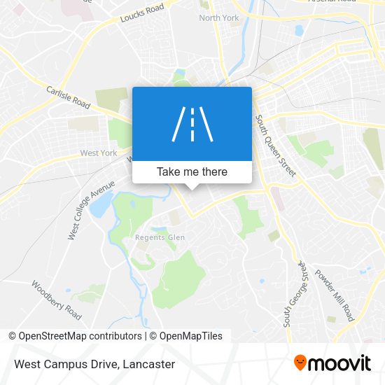 West Campus Drive map