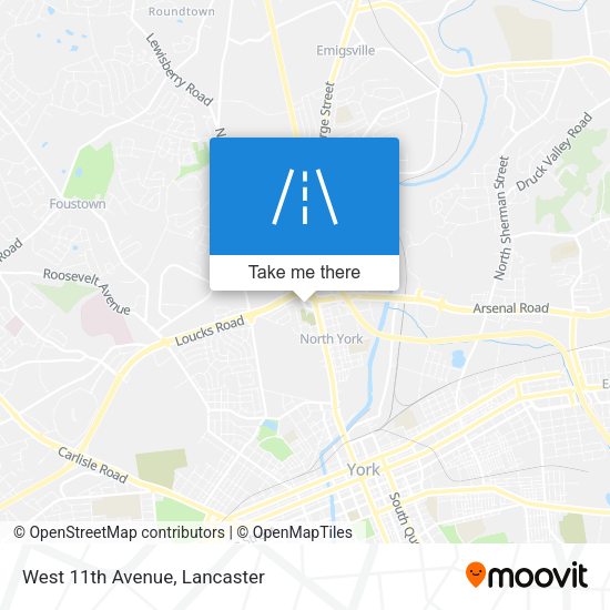 Mapa de West 11th Avenue
