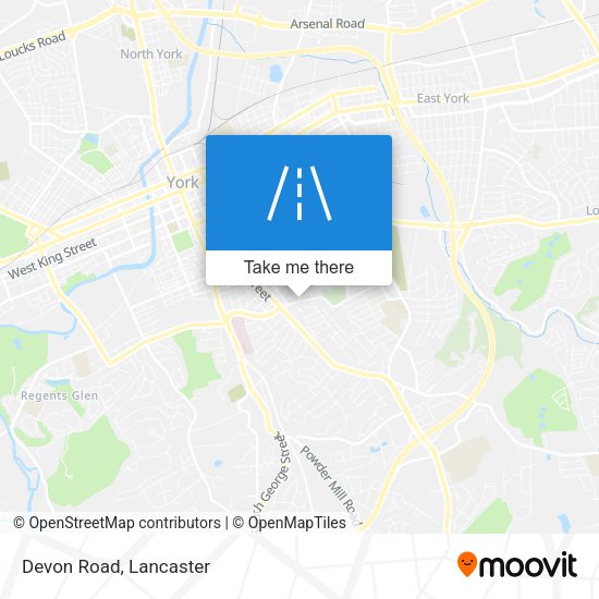 Mapa de Devon Road