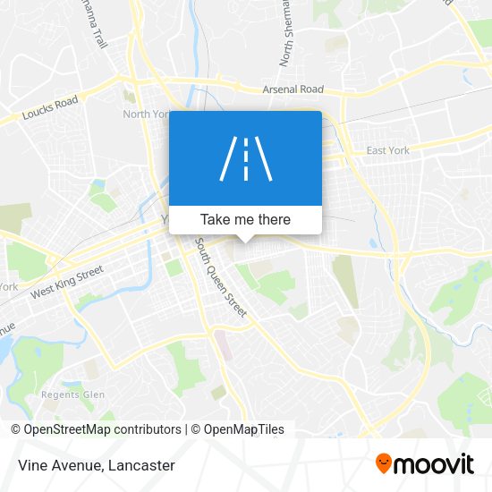 Mapa de Vine Avenue