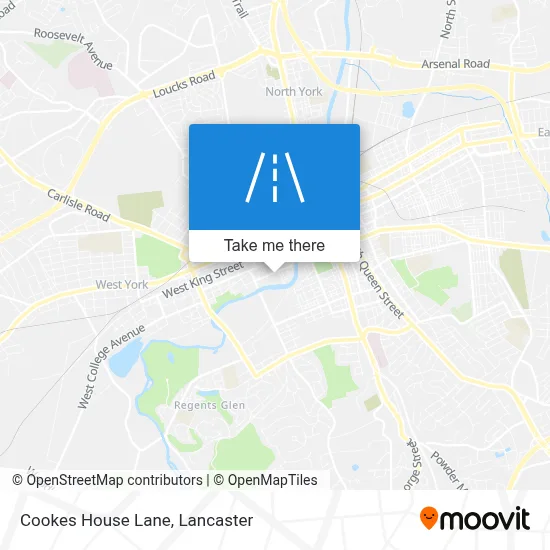 Cookes House Lane map