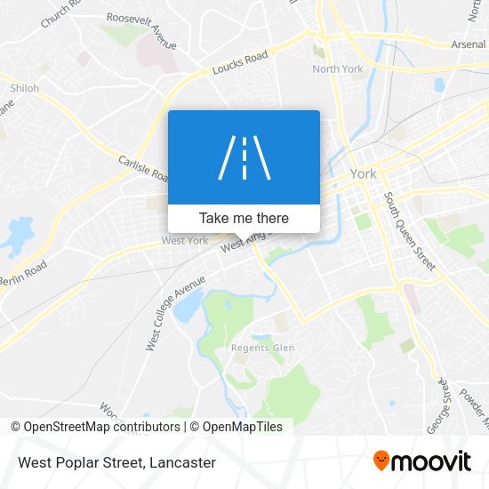 Mapa de West Poplar Street
