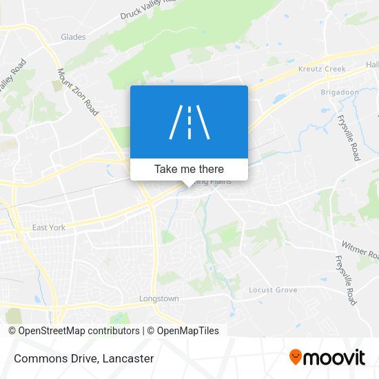 Mapa de Commons Drive