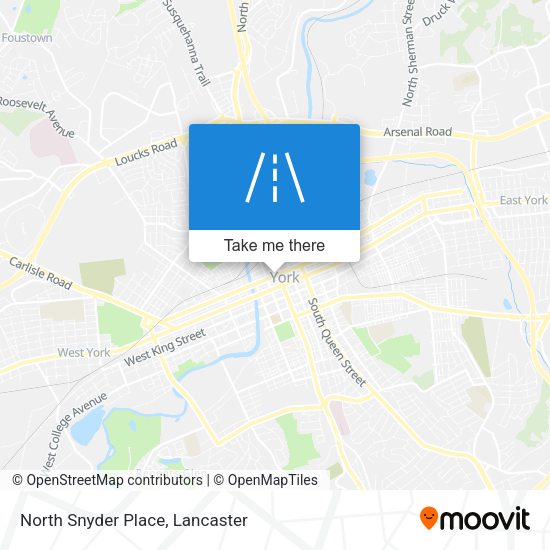 North Snyder Place map