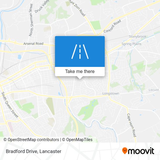 Mapa de Bradford Drive