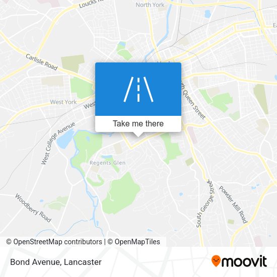 Mapa de Bond Avenue