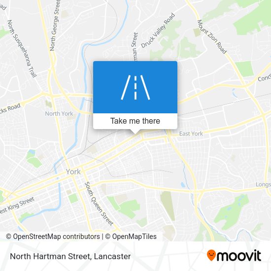 North Hartman Street map