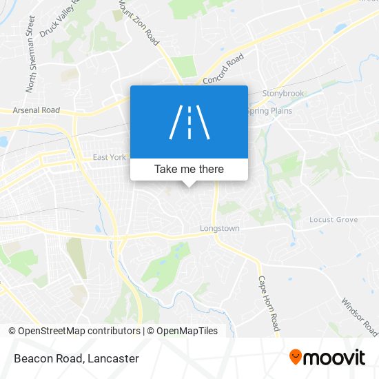 Beacon Road map