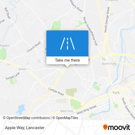 Apple Way map