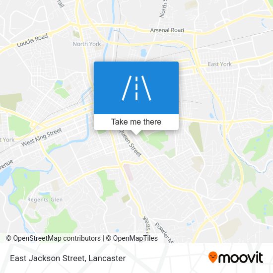 East Jackson Street map