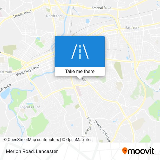 Mapa de Merion Road