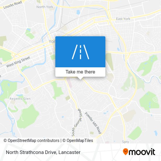 North Strathcona Drive map