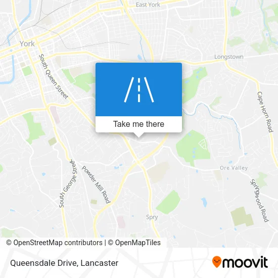 Queensdale Drive map