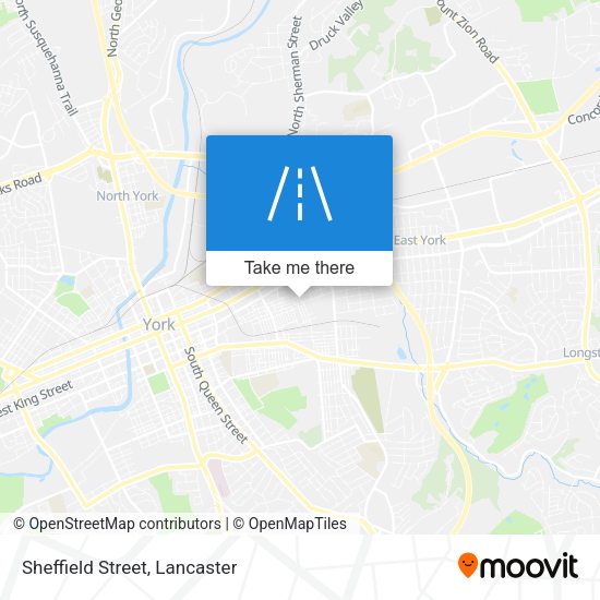 Mapa de Sheffield Street