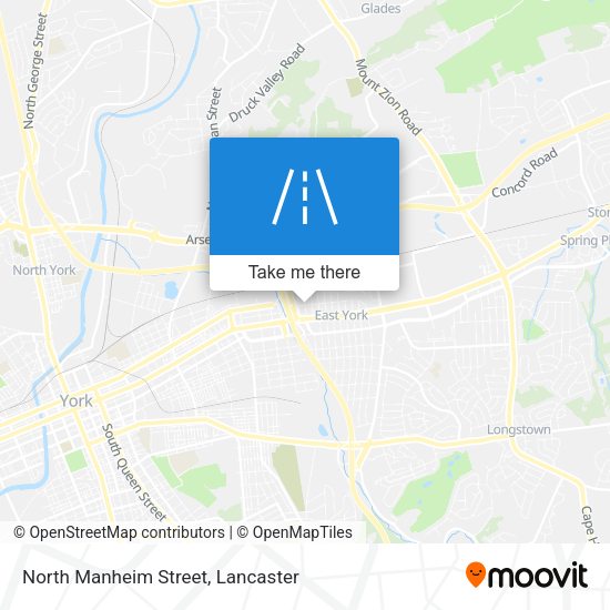 North Manheim Street map