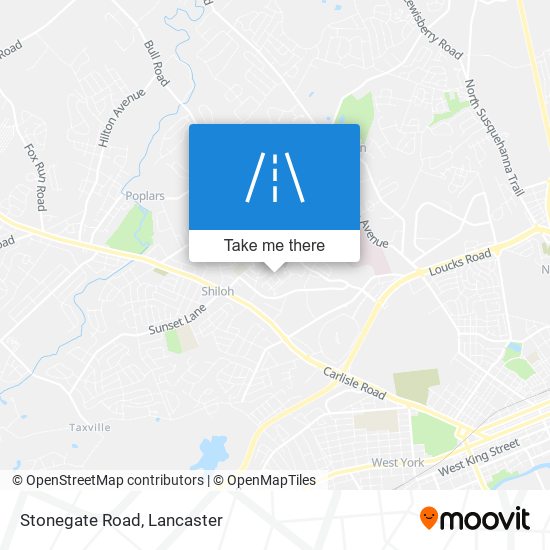 Mapa de Stonegate Road